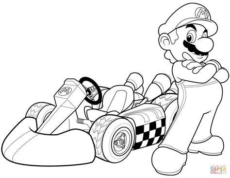 Printable Mario Kart Coloring Pages